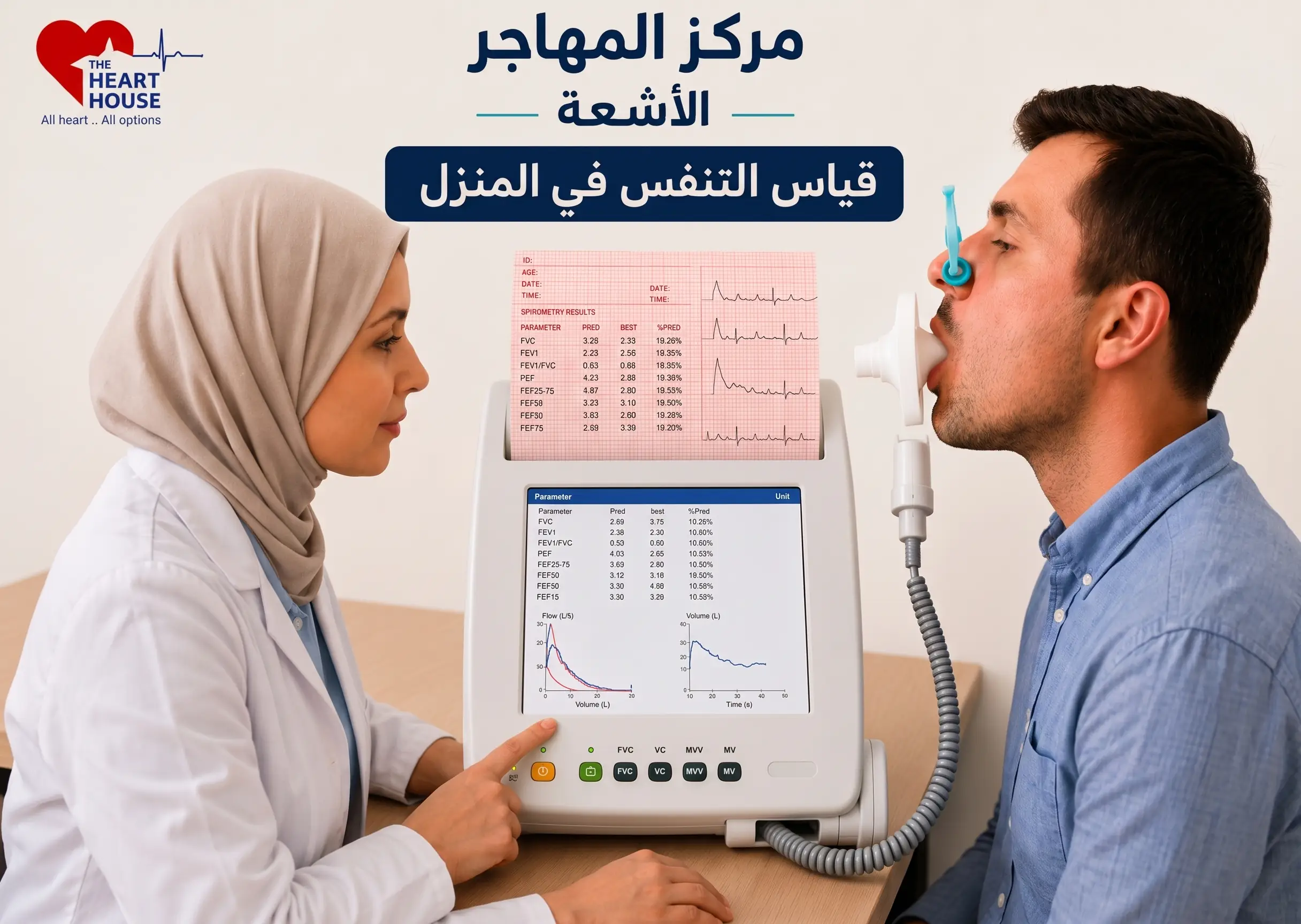 وظائف رئة (Spirometry)